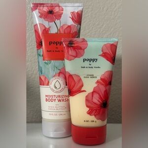 Bath & Body Works Poppy Body Wash and Scrub